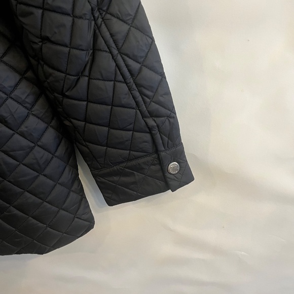 NWT Anne Klein Women's Ladies' Mid Weight Quilted Button Up Jacket, Black XL - Picture 11 of 15